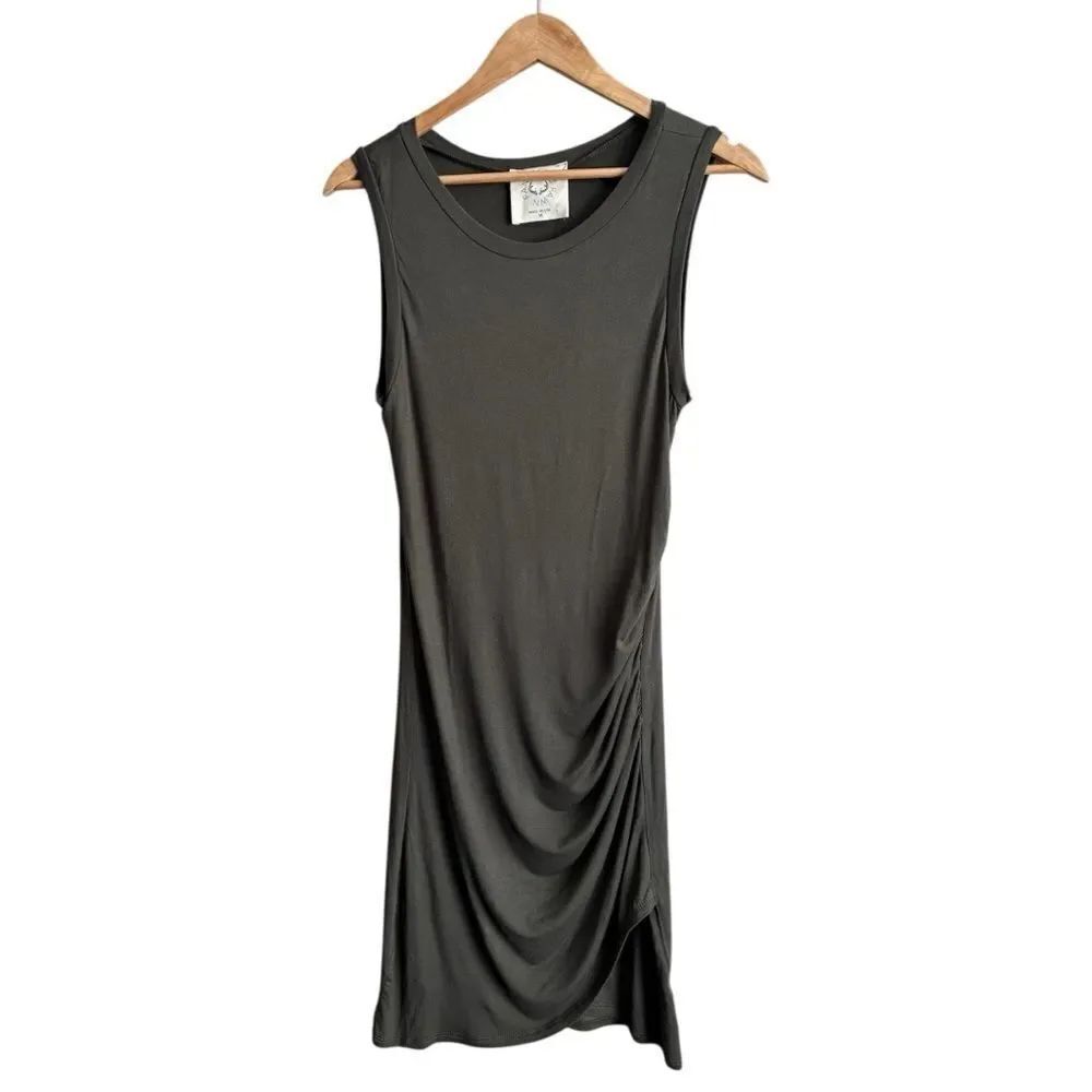 Fawn Green Sleeveless Mini Dress